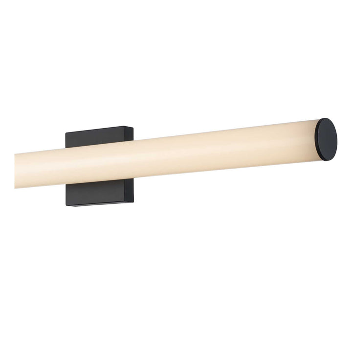 Trans Globe LED Cylandrical Vanity Bar Linear Frosted -Black