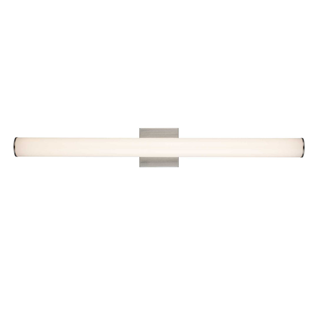 Trans Globe LED Cylandrical Vanity Bar Linear Frosted - Brushed Nickel