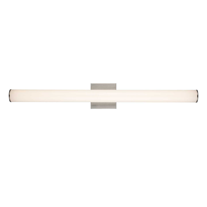 Trans Globe LED Cylandrical Vanity Bar Linear Frosted - Brushed Nickel
