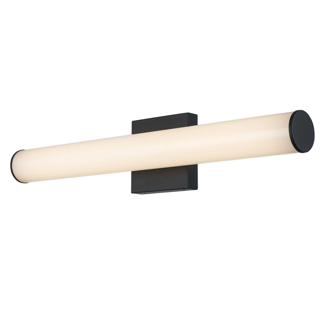 Trans Globe LED Cylandrical Vanity Bar Linear Led Frosted - Black