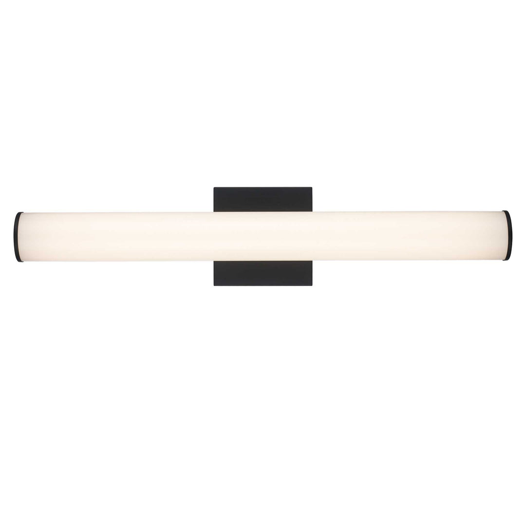 Trans Globe LED Cylandrical Vanity Bar Linear Led Frosted - Black