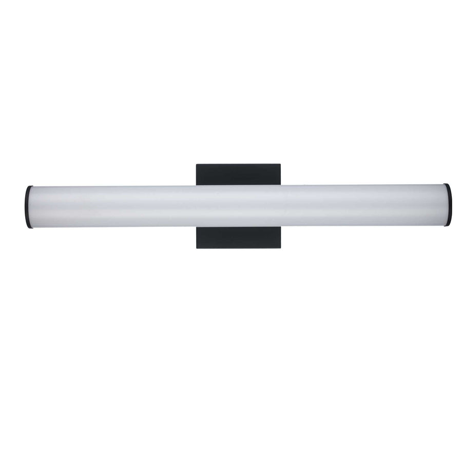Trans Globe LED Cylandrical Vanity Bar Linear Led Frosted - Black