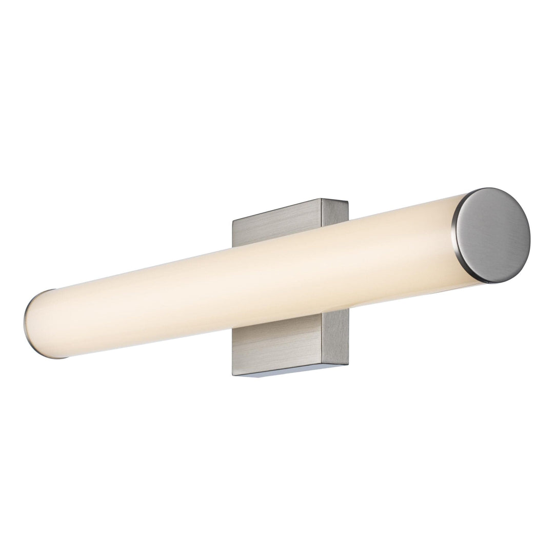 Trans Globe LED Cylandrical Vanity Bar Linear Led Frosted - Brushed Nickel
