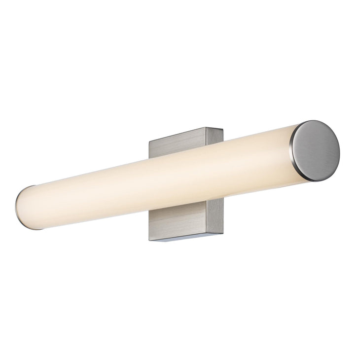 Trans Globe LED Cylandrical Vanity Bar Linear Led Frosted - Brushed Nickel