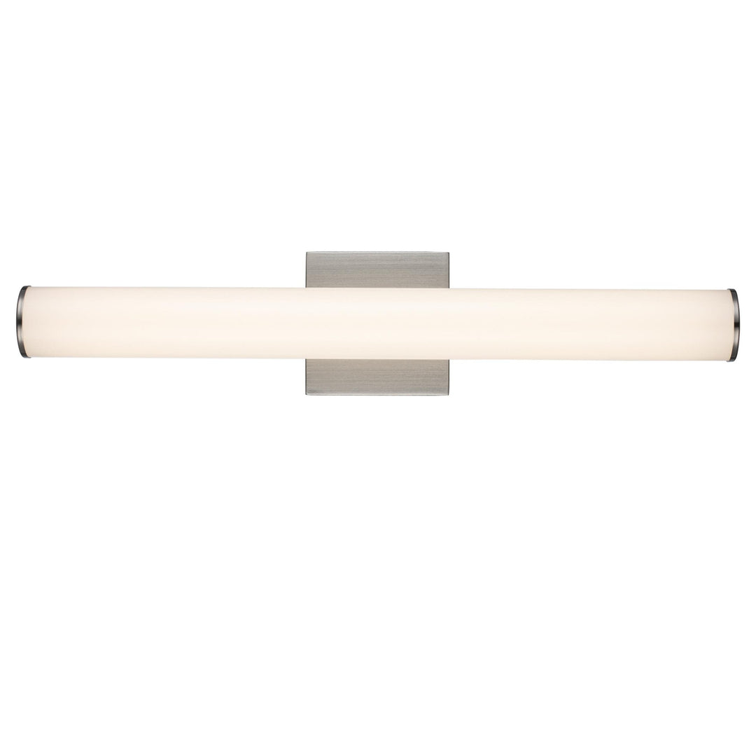 Trans Globe LED Cylandrical Vanity Bar Linear Led Frosted - Brushed Nickel