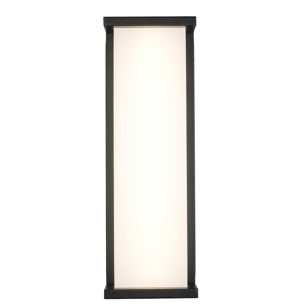 Trans Globe LED Fairbank Outdoor Wall Light - Black