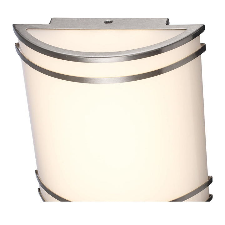 Trans Globe LED Marlow Contemporary Compact Wall Sconce 10'Double Ring - Brushed Nickel