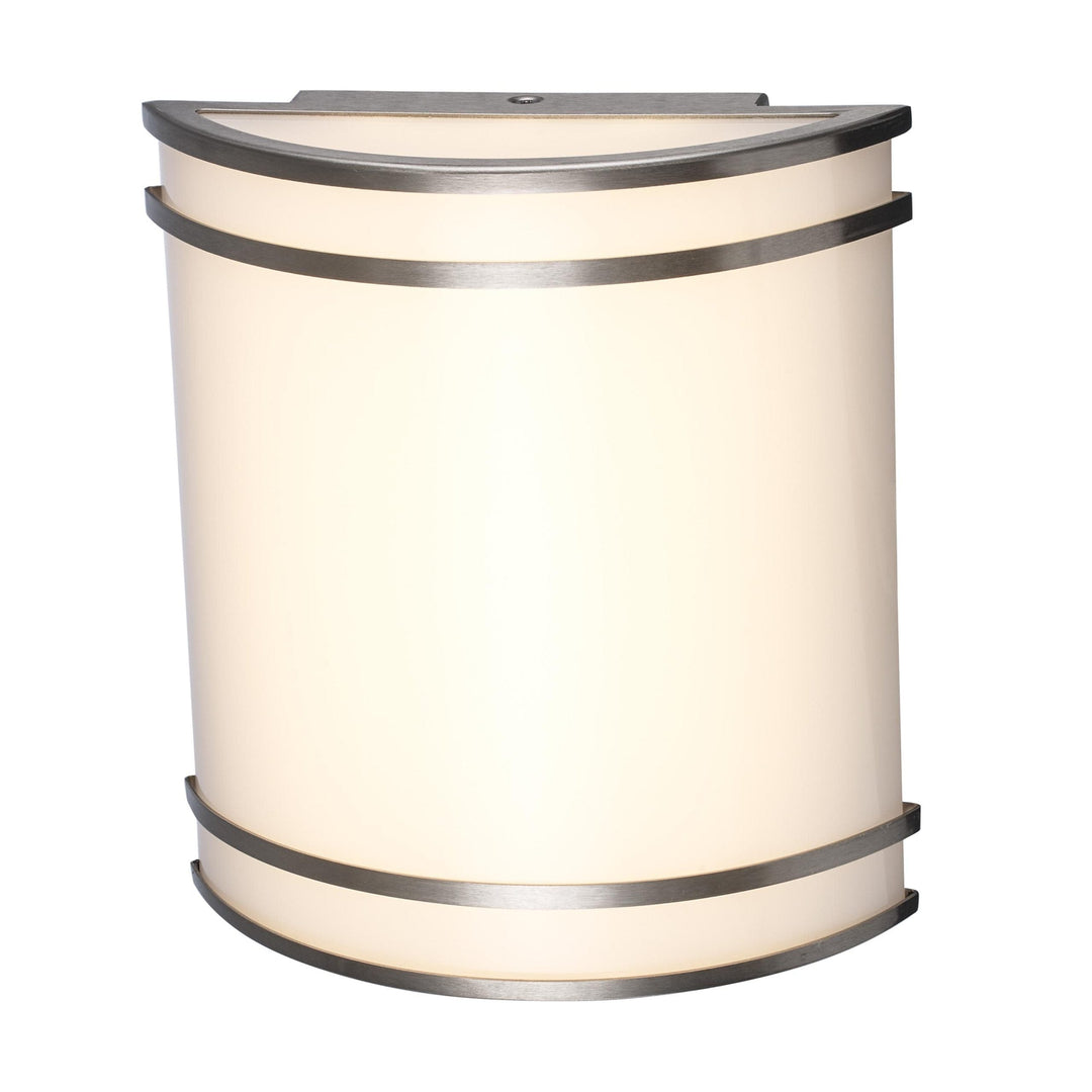 Trans Globe LED Marlow Contemporary Compact Wall Sconce 10'Double Ring - Brushed Nickel