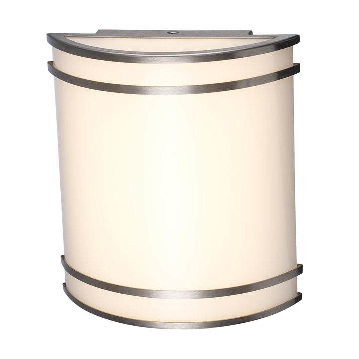 Trans Globe LED Marlow Contemporary Compact Wall Sconce 10'Double Ring - Brushed Nickel