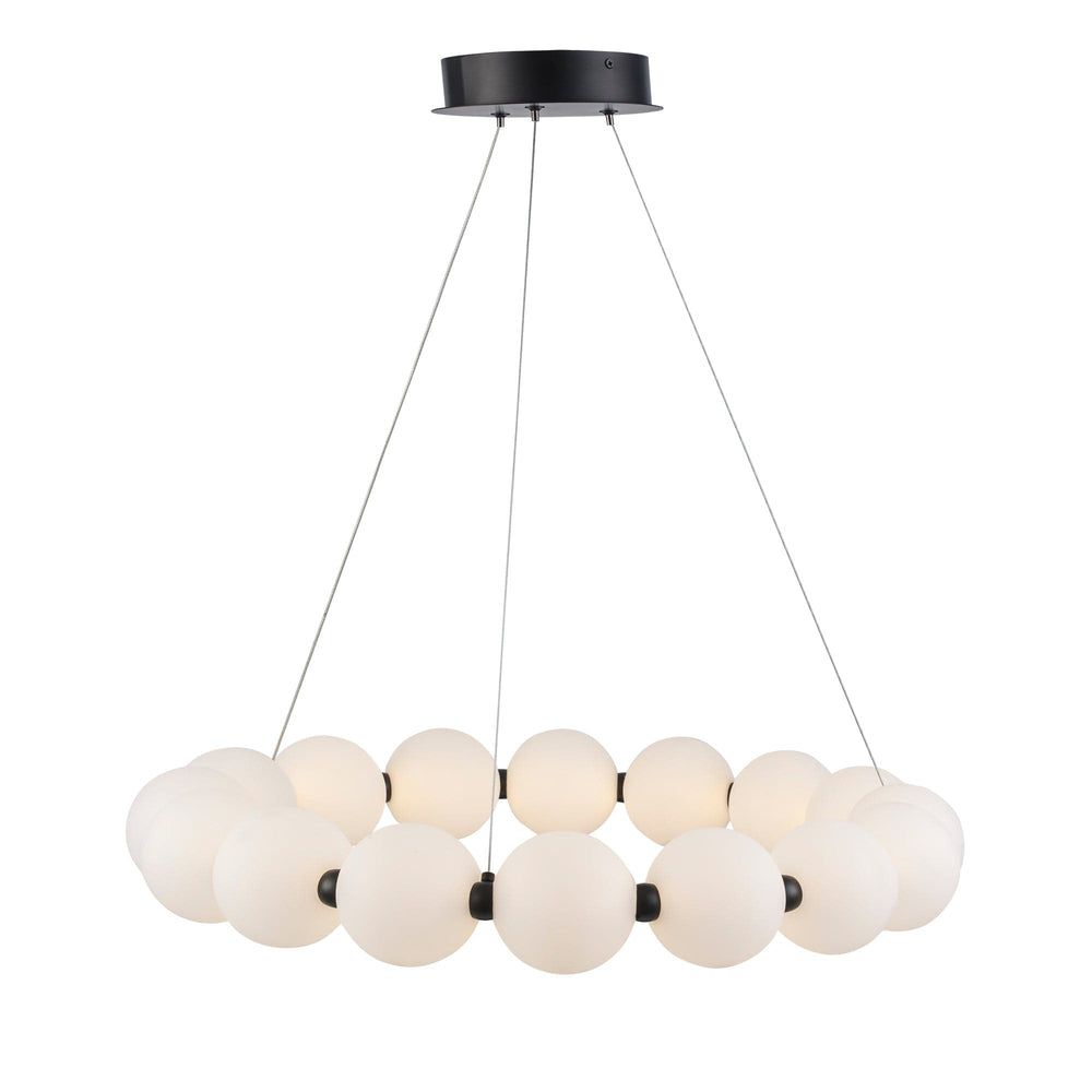 Trans Globe LED Modern Ellington Pearl Ring - Black