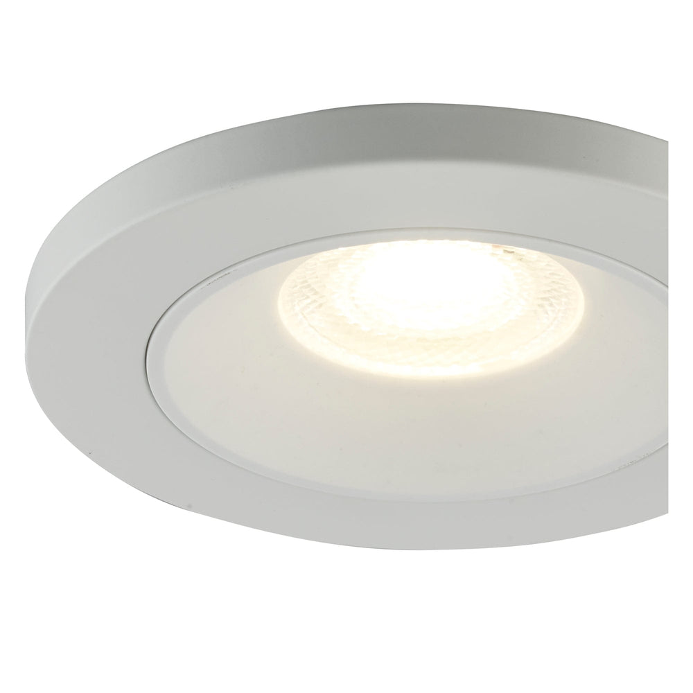Trans Globe LED Wren Flush Mount Disc - White