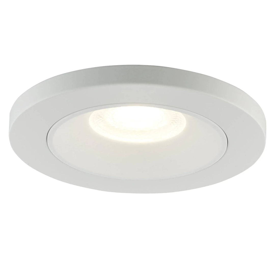 Trans Globe LED Wren Flush Mount Disc - White