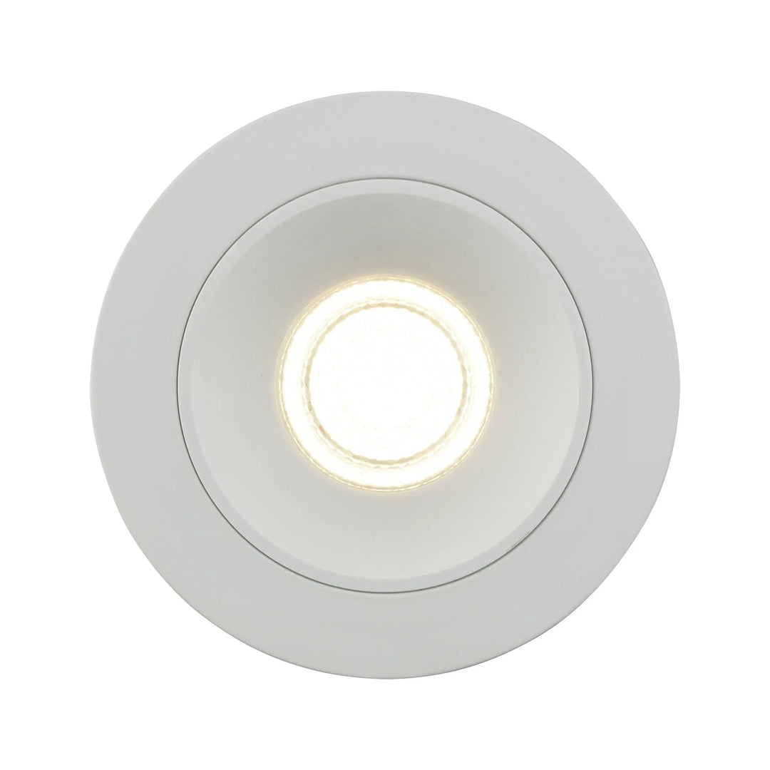 Trans Globe LED Wren Flush Mount Disc - White