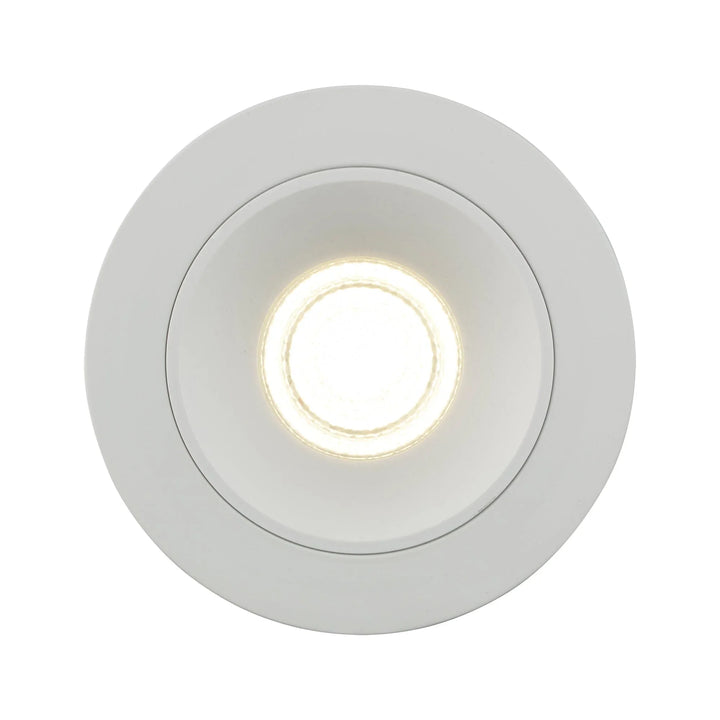 Trans Globe LED Wren Flush Mount Disc - White