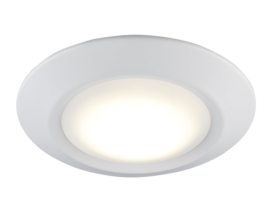 Trans Globe LED Wren Flush Mount Disc - White