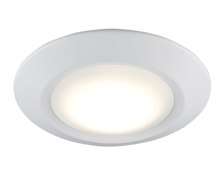 Trans Globe LED Wren Flush Mount Disc - White