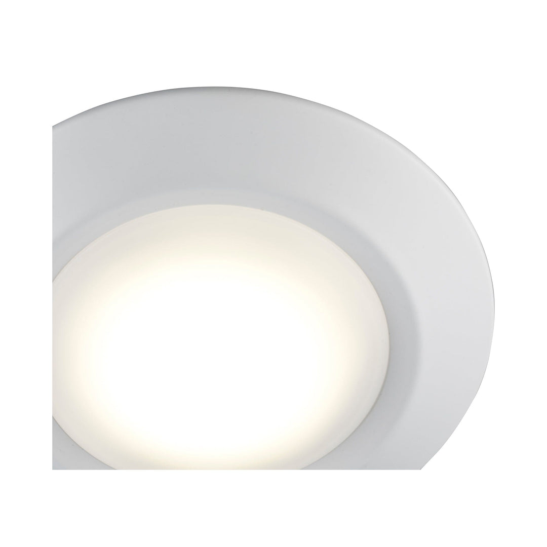 Trans Globe LED Wren Flush Mount Disc - White