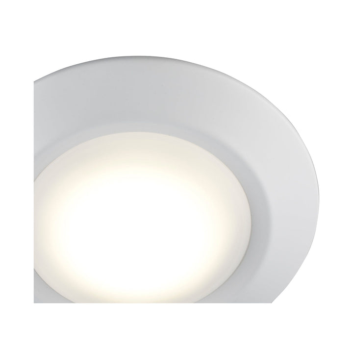 Trans Globe LED Wren Flush Mount Disc - White