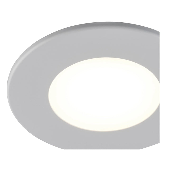 Trans Globe LED Wren Flush Mount Disc - White