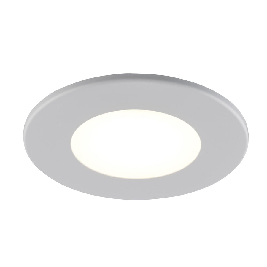 Trans Globe LED Wren Flush Mount Disc - White