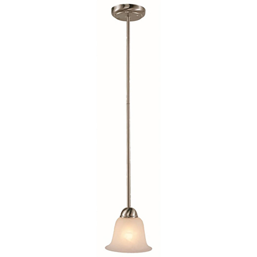 Trans Globe Light Single Glass Shade Mini - Brushed Nickel