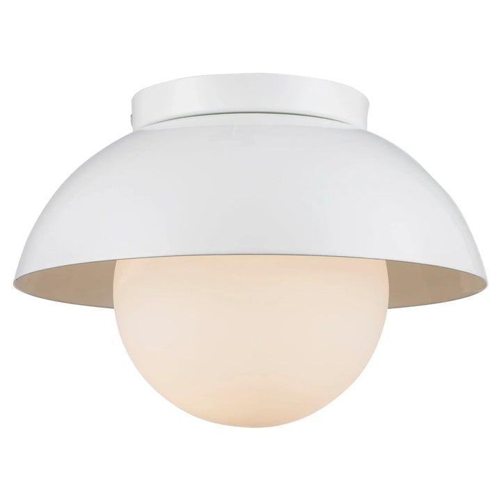 Trans Globe Maureeen 1 - Light Flush Mount Matel Globe - White