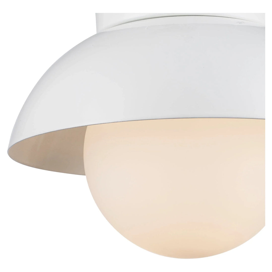 Trans Globe Maureeen 1 - Light Flush Mount Matel Globe - White