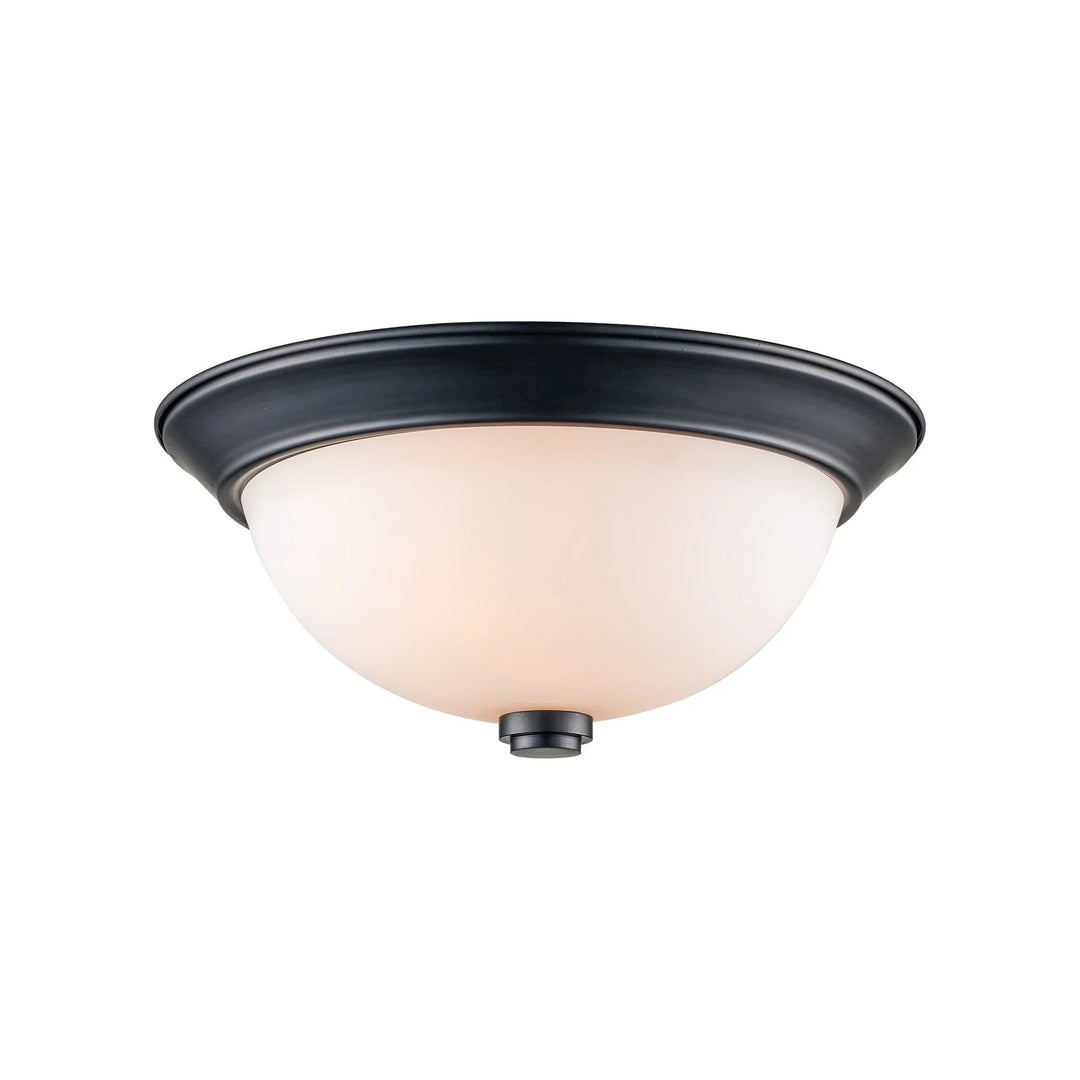 Trans Globe Mod Pod 2-Light, 13-in. Flush Mount Ceiling Light Double DIisk - Black