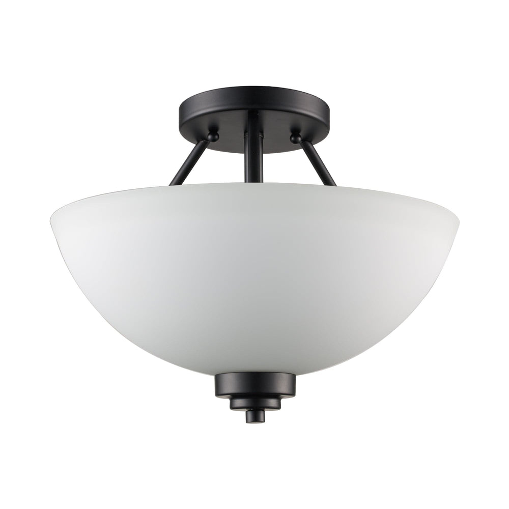 Trans Globe Mod Pod 2 - Light Semi-Flush Mount Sqr Bowl - Black