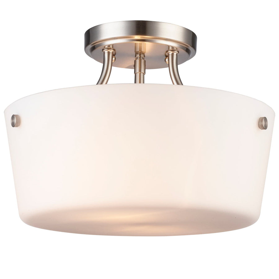 Trans Globe Mod Pod 2 - Light Semi-Flush Mount Sqr Bowl - Brushed Nickel