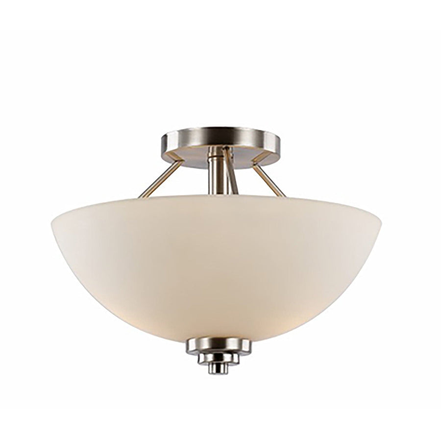 Trans Globe Mod Pod 2 - Light Semi-Flush Mount Sqr Bowl - Brushed Nickel