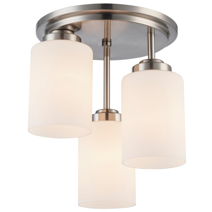 Trans Globe Mod Pod 3 - Light Flush Mount Drop - Brushed Nickel