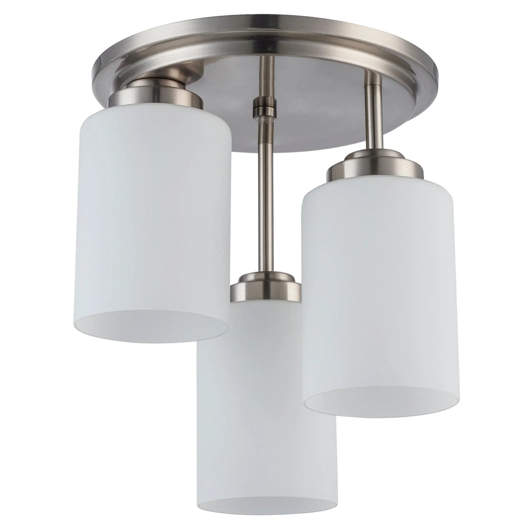 Trans Globe Mod Pod 3 - Light Flush Mount Drop - Brushed Nickel