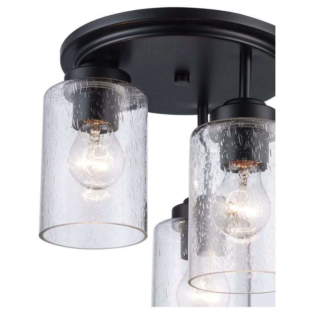 Trans Globe Mod Pod 3 - Light Glass Flush Mount Drop - Black