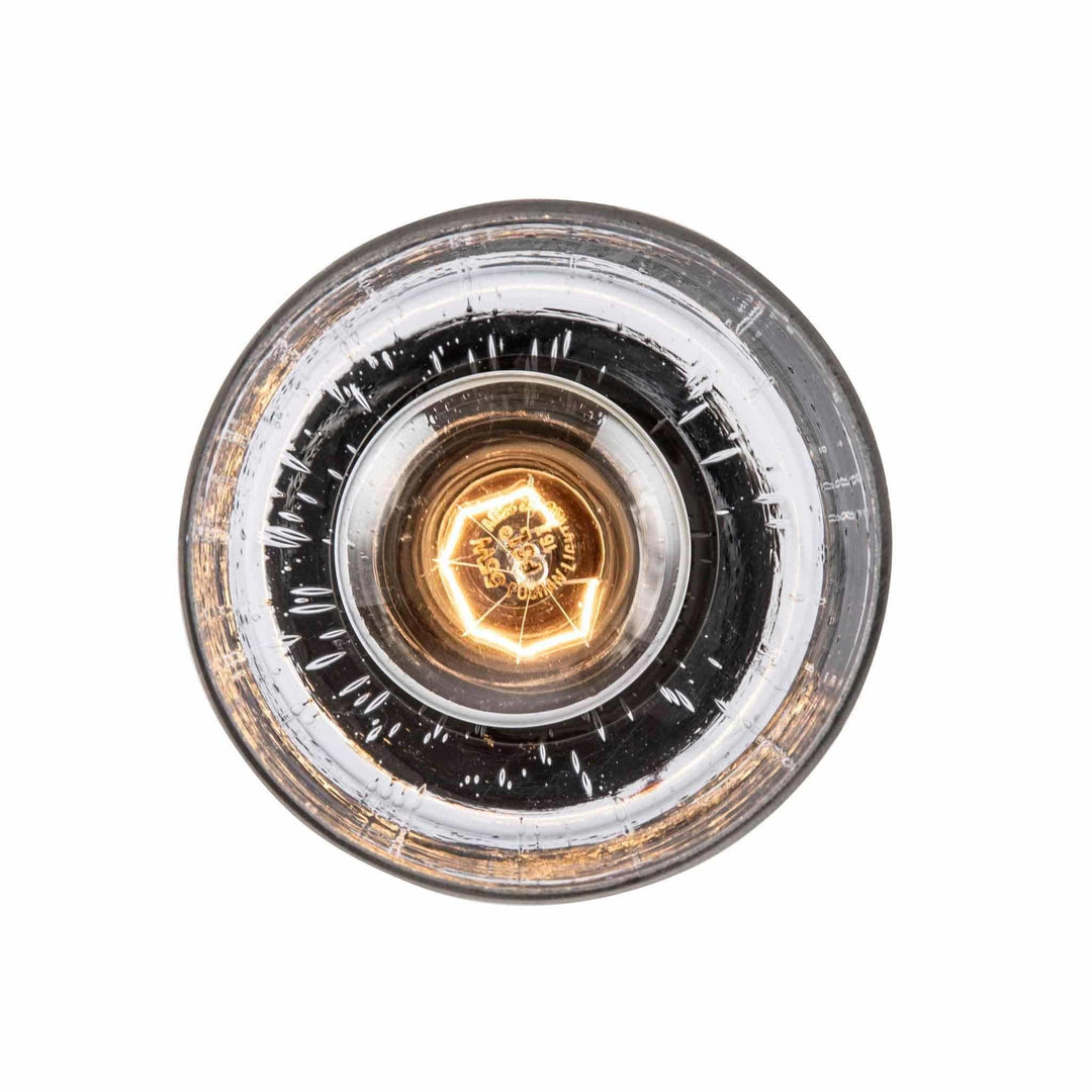 Mini glass drum ceiling light with double disk design for modern indoor room lighting