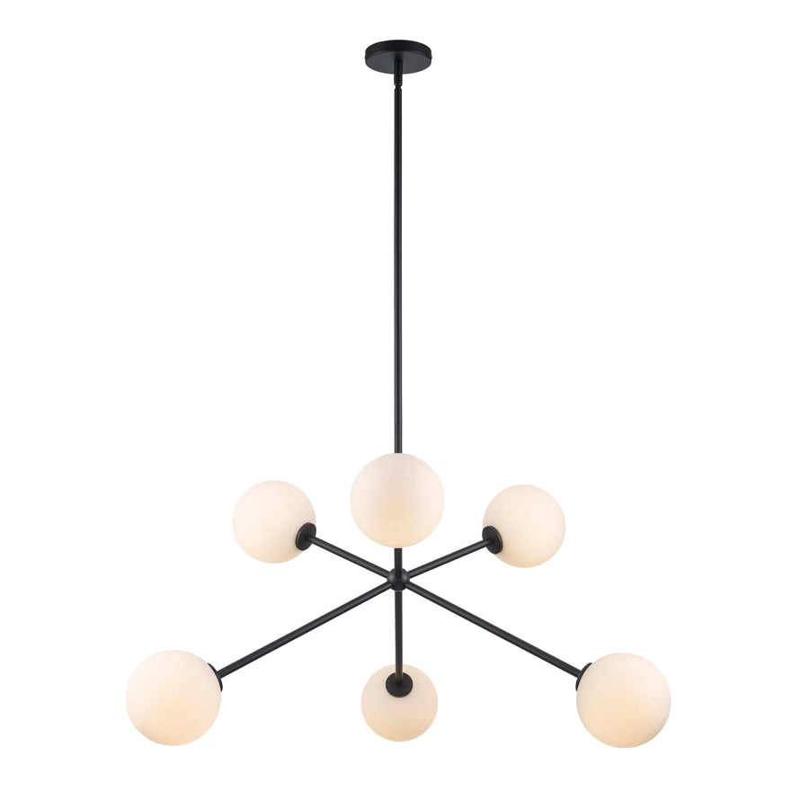 Trans Globe Modern 6-Light Haskell Globes - Black