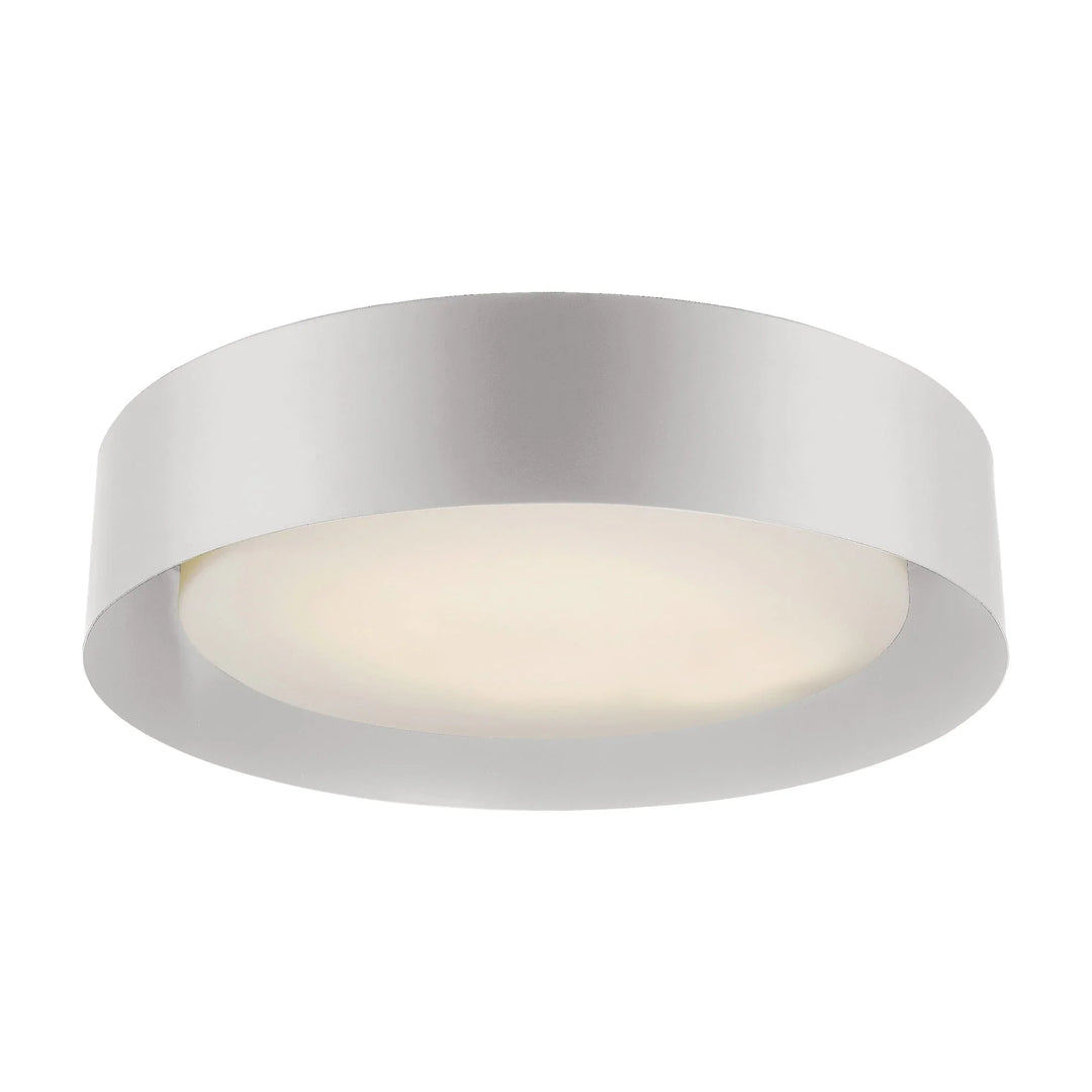 Trans Globe Moonstone 19.75" Flushmount Drum - White