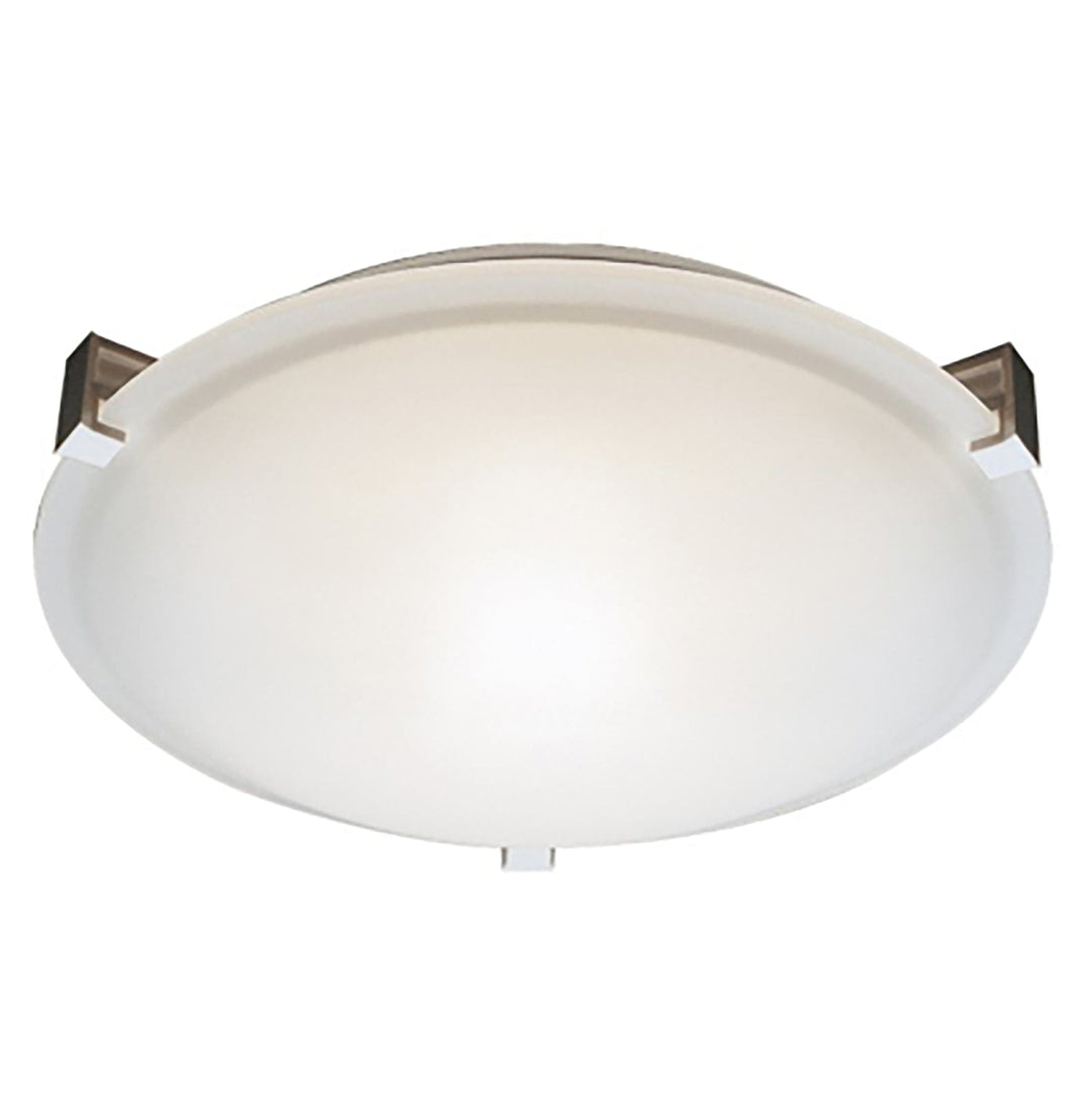 Trans Globe Neptune 12" Flush Mount Indoor Ceiling Light -  Brushed Nickel