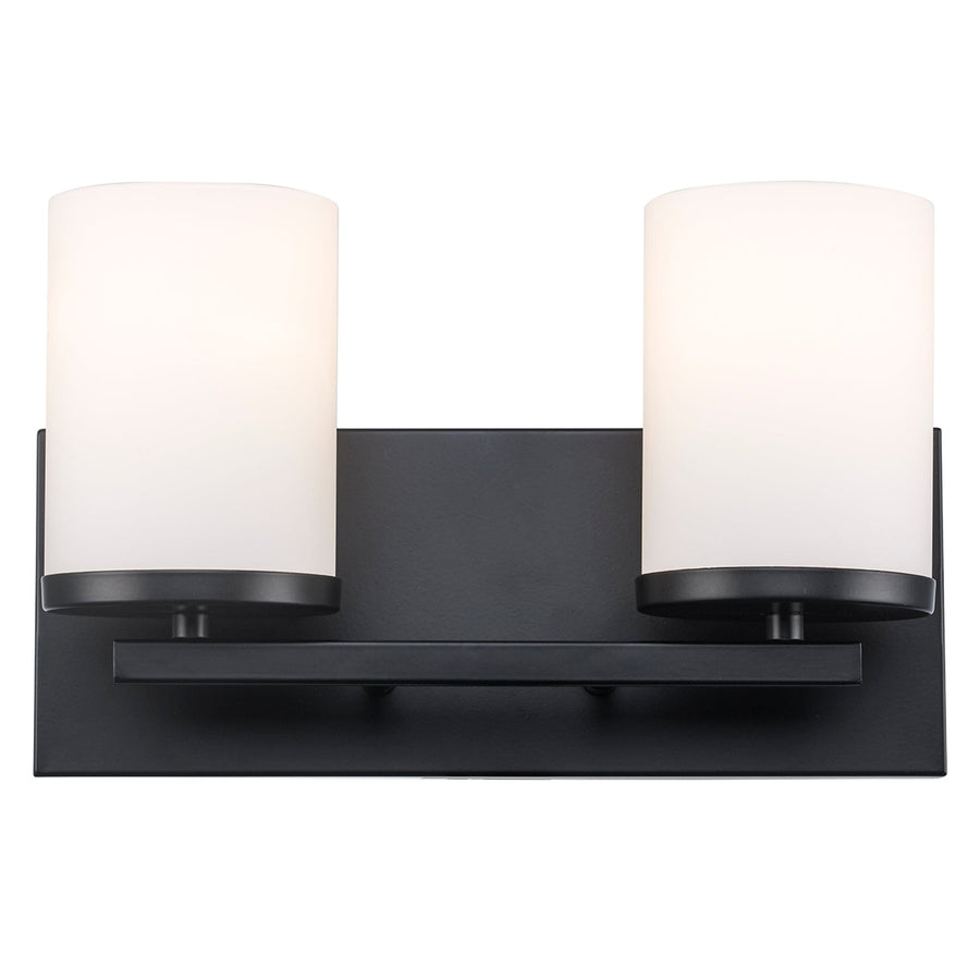 Trans Globe Nico 2 - Light Vanity Light Flat Disk - Black
