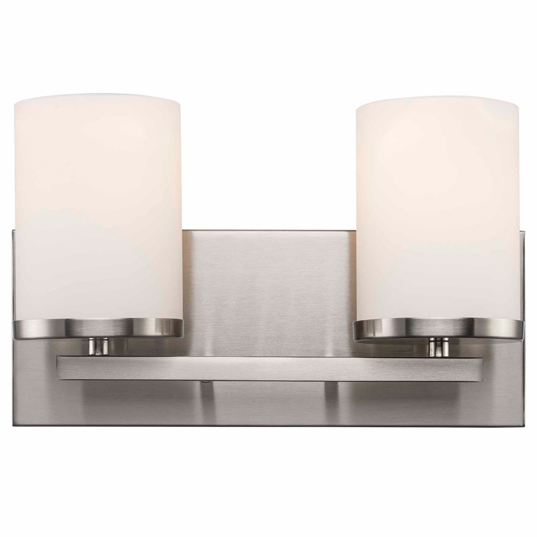 Trans Globe Nico 2 - Light Vanity Light Flat Disk - Brushed Nickel