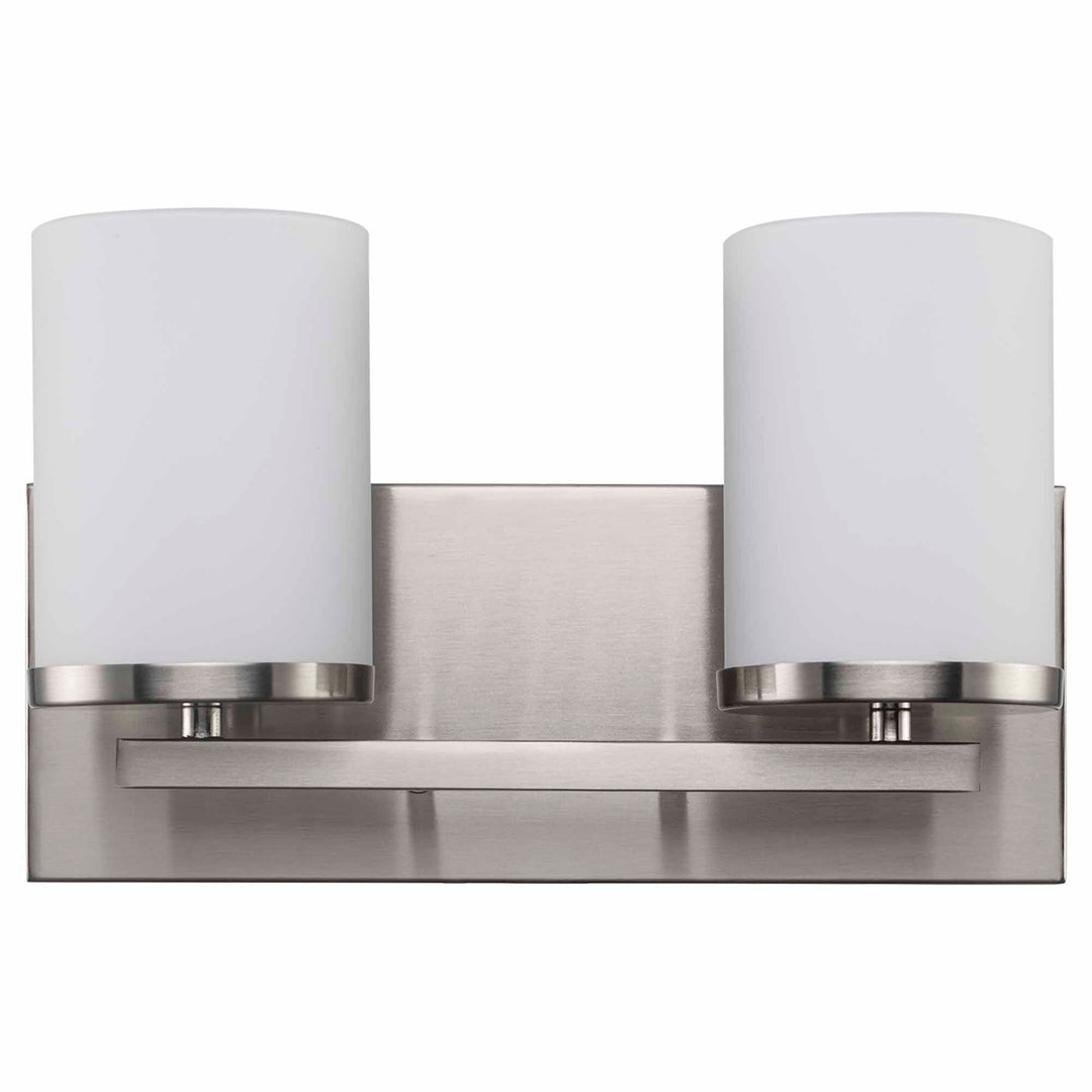 Trans Globe Nico 2 - Light Vanity Light Flat Disk - Brushed Nickel
