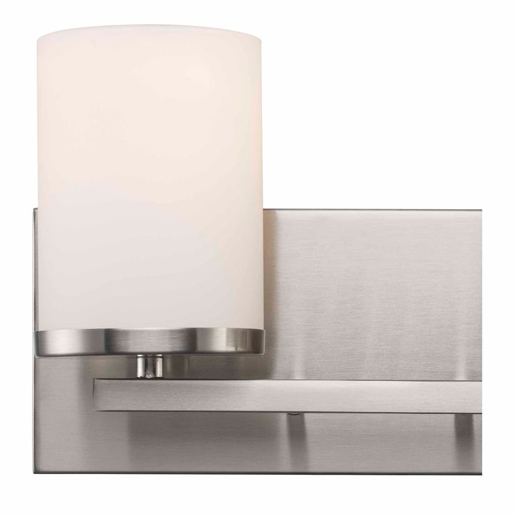 Trans Globe Nico 2 - Light Vanity Light Flat Disk - Brushed Nickel