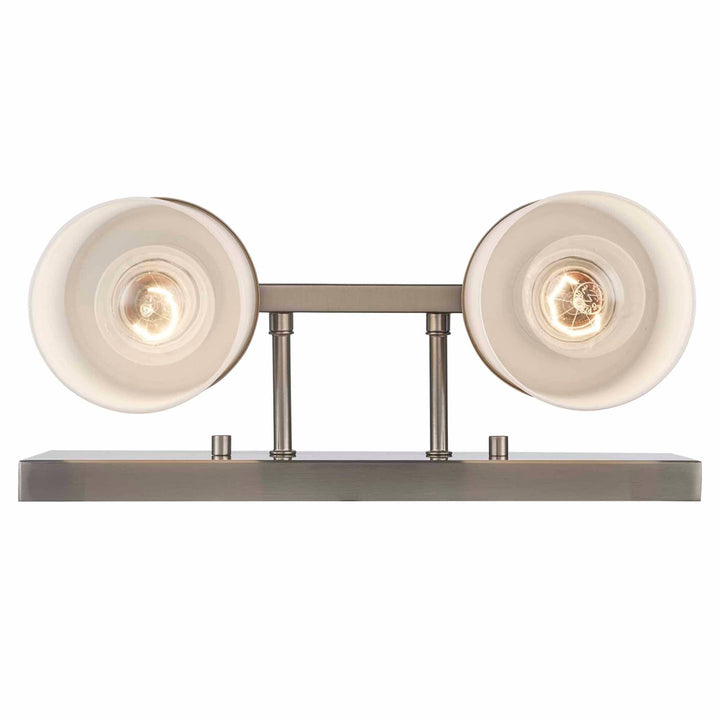 Trans Globe Nico 2 - Light Vanity Light Flat Disk - Brushed Nickel