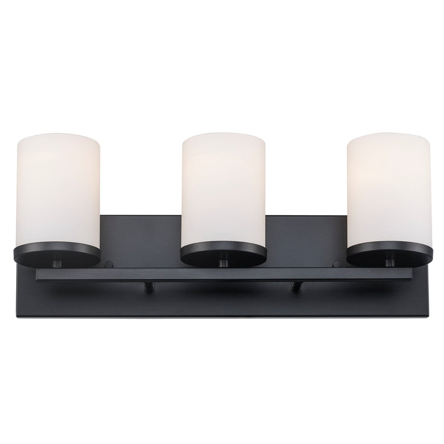 Trans Globe Nico 3 - Light Vanity Light Flat Disk - Black