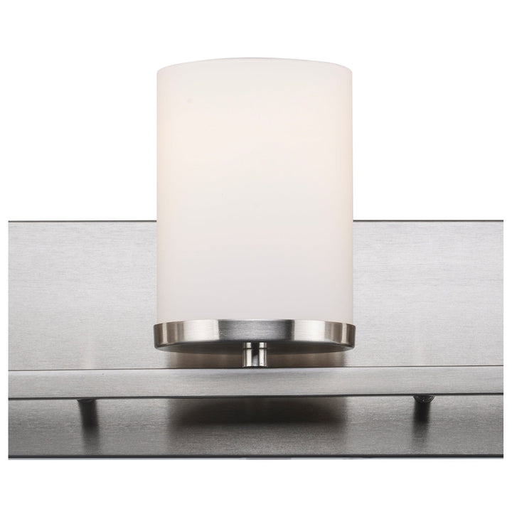 Trans Globe Nico 3 - Light Vanity Light Flat Disk - Brushed Nickel