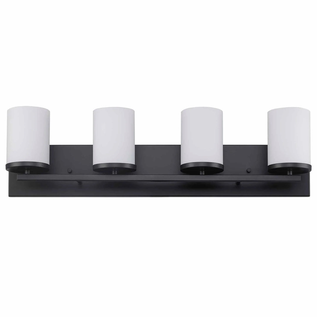 Trans Globe Nico 4 -Vanity Light Flat DIsk - Black