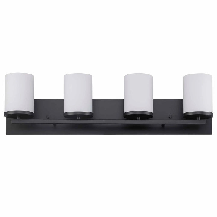 Trans Globe Nico 4 -Vanity Light Flat DIsk - Black
