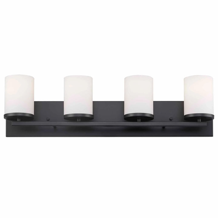 Trans Globe Nico 4 -Vanity Light Flat DIsk - Black