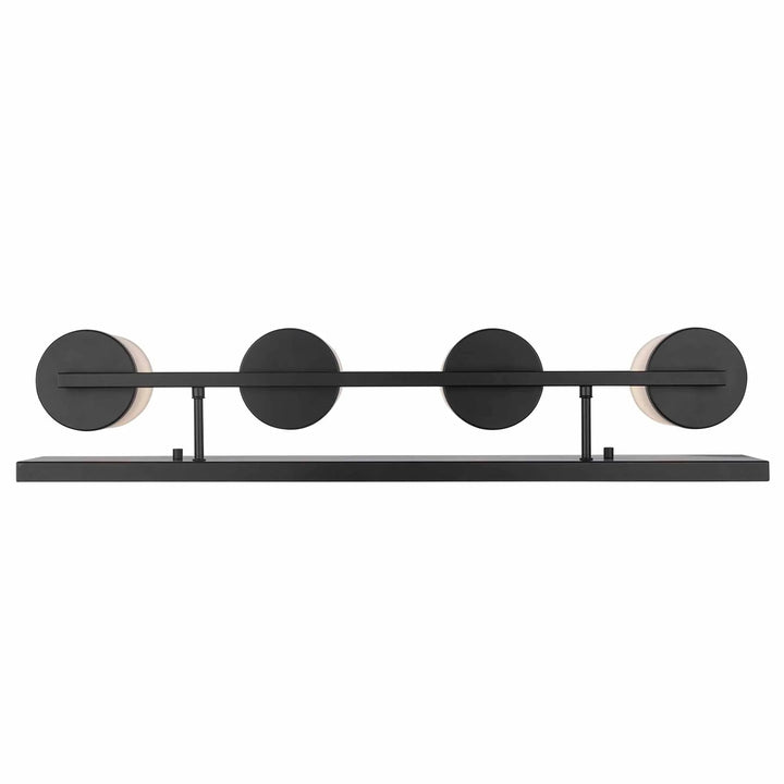 Trans Globe Nico 4 -Vanity Light Flat DIsk - Black