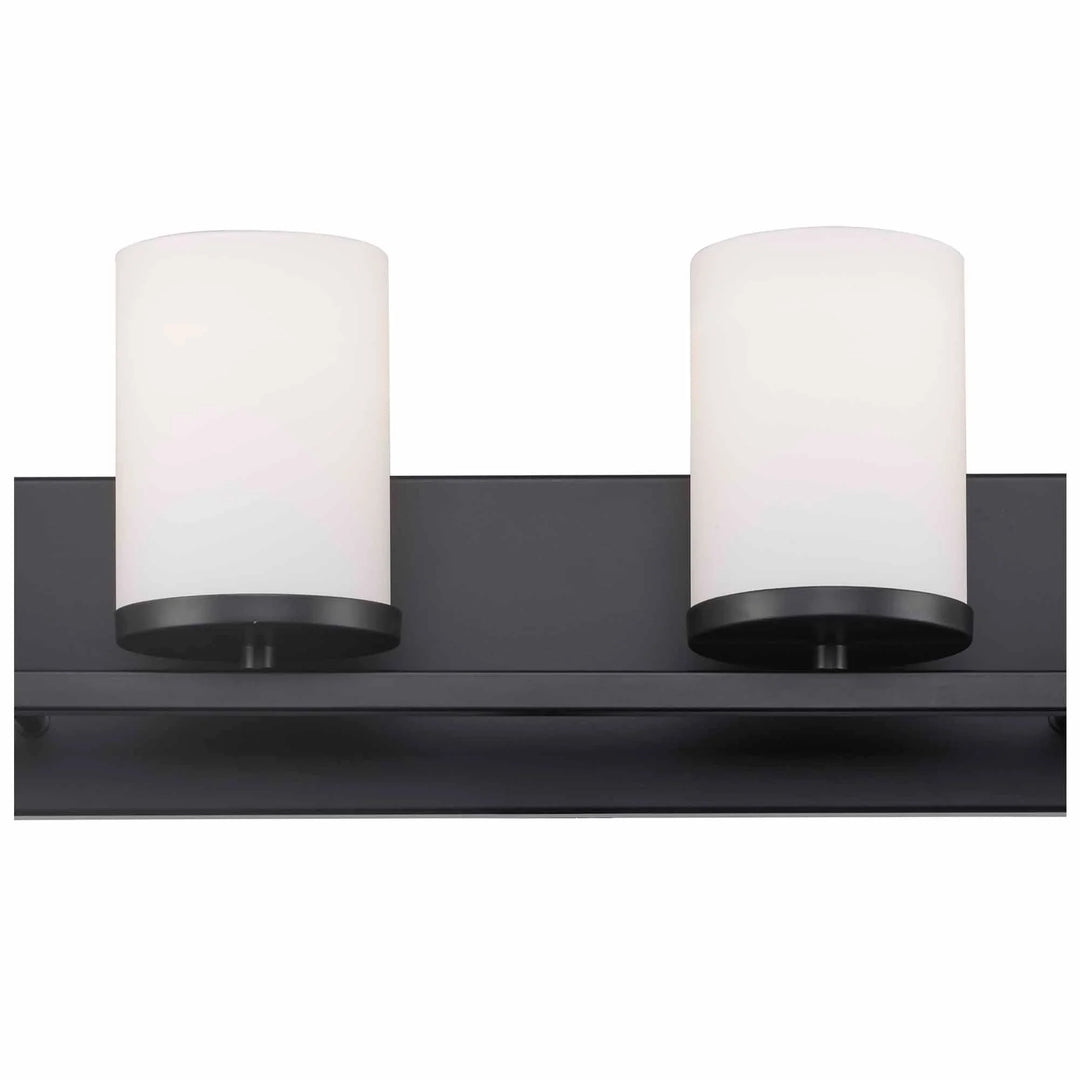 Trans Globe Nico 4 -Vanity Light Flat DIsk - Black